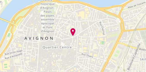 Plan de L'Agence Julie Immobilier, 1 Rue Portail Matheron, 84000 Avignon
