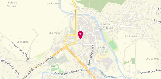 Plan de LEROY Bénédicte, 8 Place de la Canourgue, 30170 Saint-Hippolyte-du-Fort