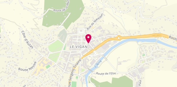 Plan de Agence Immobilière Cévenole, 1 place du Quai, 30120 Le Vigan