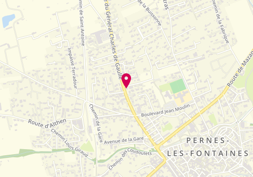 Plan de L'Immobilier des Fontaines, 164 avenue Charles de Gaulle, 84210 Pernes-les-Fontaines