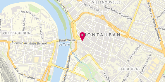 Plan de Agence immobilière Montauban – Espaces Atypiques, 28 Rue de l'Hôtel de Ville, 82000 Montauban
