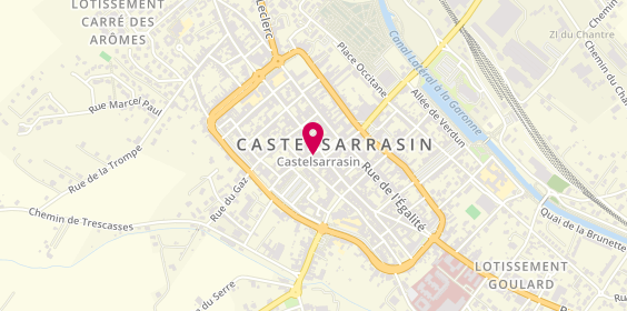 Plan de BEHAPPY immobilier Castelsarrasin, 8 Rue Antonin Delzers, 82100 Castelsarrasin