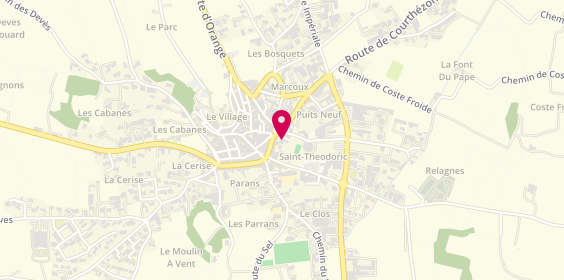 Plan de Agence du Soleil, 5 Place Jean Moulin, 84230 Châteauneuf-du-Pape
