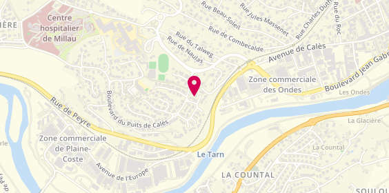 Plan de Jérôme BOSC - IAD immobilier Millau, 75 Rue des Chênes Verts, 12100 Millau