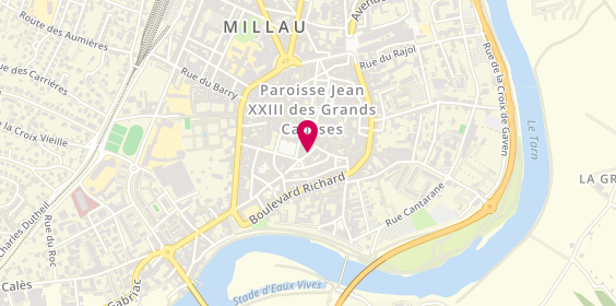 Plan de VIEILLEVIGNE Magali, 16 Rue des Jacobins, 12100 Millau