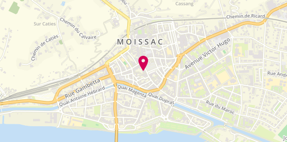 Plan de Laforet Immobilier Moissac, 9 place des Récollets, 82200 Moissac