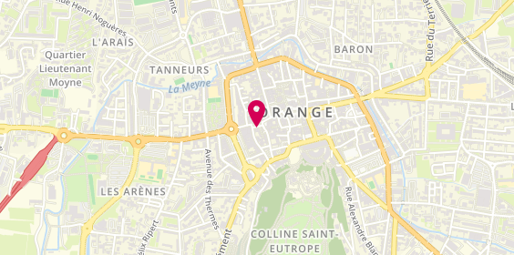 Plan de L'Agence EXPERTIMO ORANGE Laurence MIRAVAL, 38 place André Bruey, 84100 Orange