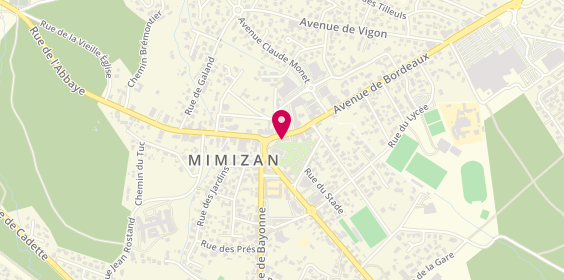Plan de Agence Mimizanaise, 2 avenue de Bordeaux, 40200 Mimizan