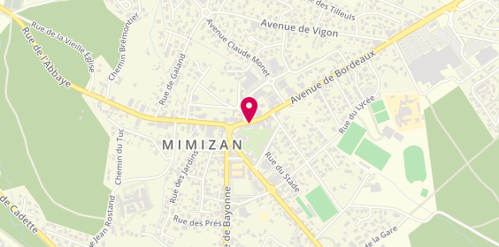 Plan de Pinzin Immobilier, 2 avenue de Bordeaux, 40200 Mimizan