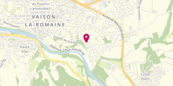 Plan de Vaison-Ventoux Immobilier, 5 Mnt des Genêts, 84110 Vaison-la-Romaine