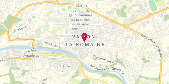 Plan de Agence Immobiliere ISI, 23 place Montfort, 84110 Vaison-la-Romaine