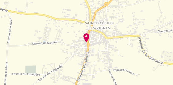 Plan de Agence Province Immobilier, 5 Bis avenue Charles de Gaulle, 84290 Sainte-Cécile-les-Vignes