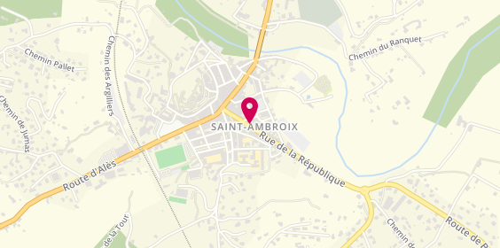 Plan de Agence de Saint Ambroix, 13 Rue de la République, 30500 Saint-Ambroix
