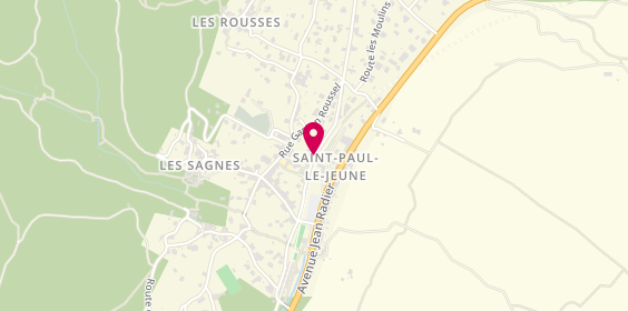 Plan de Agence de la Benovie, Rue Louis Roux, 07460 Saint-Paul-le-Jeune