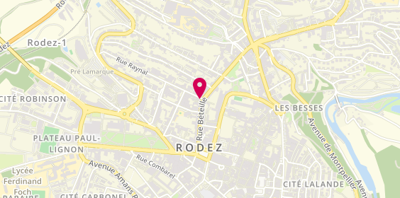 Plan de Cabinet Immobilier Latour, 1 Rue Raynal, 12000 Rodez