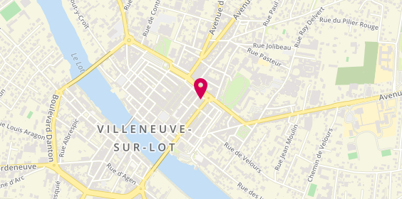 Plan de Cabinet immobilier Borredon, 13 Boulevard Bernard Palissy, 47300 Villeneuve-sur-Lot