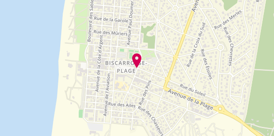 Plan de Agence Océan, 41 Rue des Arènes, 40600 Biscarrosse