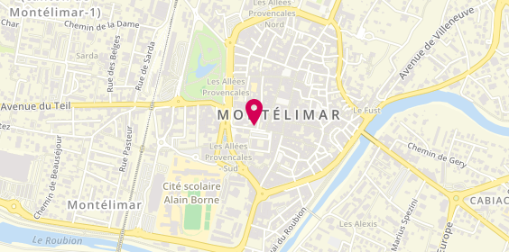 Plan de Agence Vinent, 8 place Emile Loubet, 26200 Montélimar