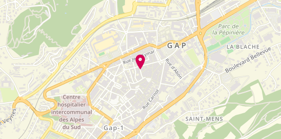 Plan de L'Adresse Efficience Gap, 19 Rue de l'Imprimerie, 05000 Gap