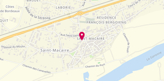 Plan de A2z Agency, 4 Allée de Tourny, 33490 Saint-Macaire
