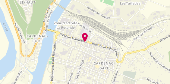 Plan de Human Immobilier, 46 avenue Gambetta, 12700 Capdenac-Gare