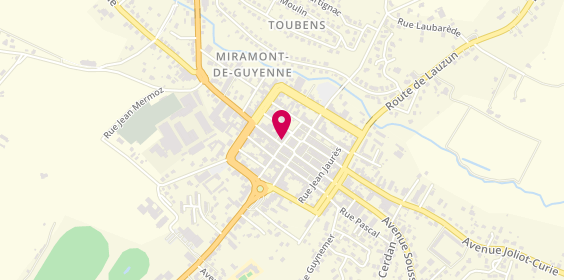 Plan de Human Immobilier, 11 place de l'Hôtel de Ville, 47800 Miramont-de-Guyenne