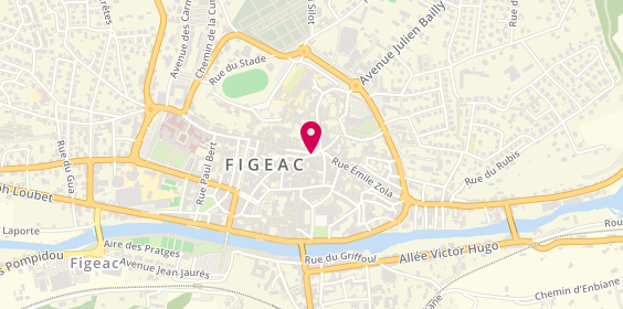 Plan de Figeac Immobilier, 2 Rue Séguier, 46100 Figeac