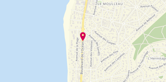 Plan de Cap Ferret Pyla Sotheby's International Realty, 13 Boulevard de l'Océan, 33115 La Teste-de-Buch