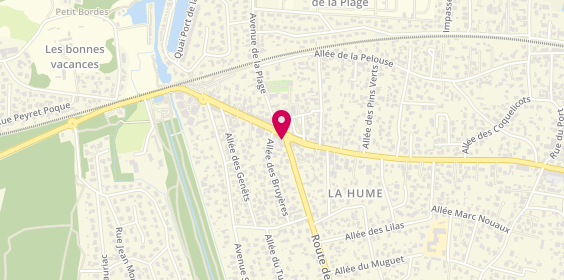 Plan de Agence immobilière ACTEA AJP la Hume - Gujan Mestras, 38 avenue du Maréchal de Lattre de Tassigny, 33470 Gujan-Mestras