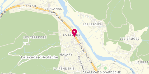 Plan de Agence Immobilière , Estimation, Expertise, Avis de Valeur, Pierre François 07, 6 Route du Puy, 07380 Lalevade-d'Ardèche