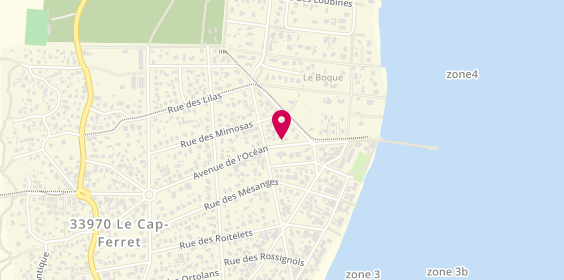 Plan de Agence du Cap Ferret, 13 avenue de l'Océan Cap Ferret, 33970 Lège-Cap-Ferret