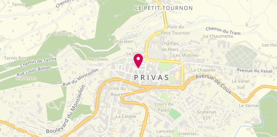 Plan de K2 Immobilier Privas, 16 Rue de la République, 07000 Privas