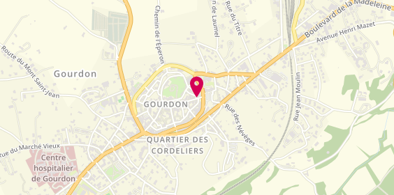 Plan de Passemard Immobilier, 19 Rue du Corps Franc Pommies, 46300 Gourdon