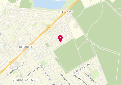 Plan de Thierry CYBULA - IAD France Immobilier Cestas, 18 chemin de l'Escourre, 33610 Cestas