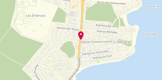 Plan de SARL de la Presqu'Ile, 18 avenue du Général de Gaulle, 33950 Lège-Cap-Ferret