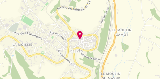 Plan de Agence Belves Immobilier, 3 Rue Jacques Manchotte
3 Rue Jacques Manchotte, 24170 Pays-de-Belvès