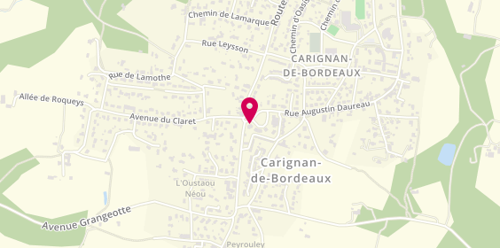 Plan de A P I Agence Publicité Immobilier, 6 Rue de l'Artigotte, 33360 Carignan-de-Bordeaux