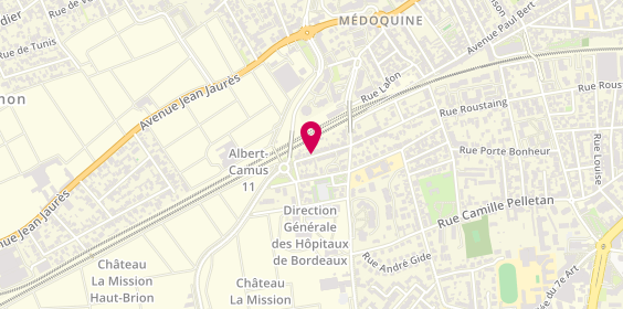 Plan de BELLECHOSE Immobilier, 21 Rue Denis Papin, 33400 Talence
