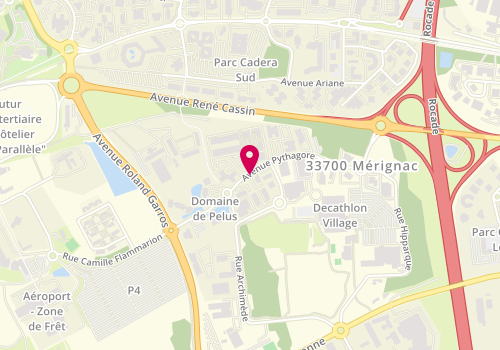 Plan de L'Immobilière JCD, Domaine de Pelus 9 Pythagore, 33700 Mérignac