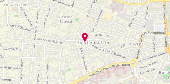 Plan de AJP Immobilier Saint -Augustin, 123 Rue du Grand Maurian, 33000 Bordeaux