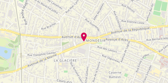 Plan de Hop! Immobilier Mondésir Mérignac, 27 avenue de la Marne, 33700 Mérignac