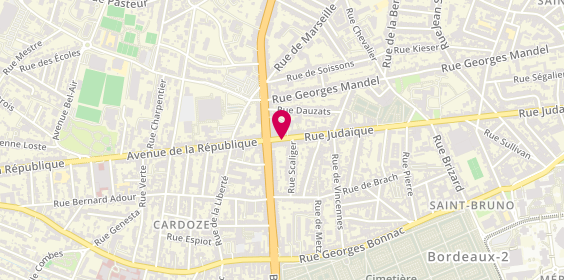 Plan de Cabinet Morin Immobilier, 286 Rue Judaïque, 33000 Bordeaux