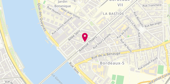 Plan de Human Immobilier, 28 avenue Thiers, 33100 Bordeaux