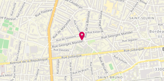 Plan de Grange-Delmas Immobilier - Bordeaux, 143 Rue Georges Mandel, 33000 Bordeaux