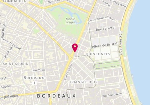 Plan de MERCURE FORBES GLOBAL PROPERTIES Bordeaux - Aquitaine, 10 Cr de Verdun 301, 33000 Bordeaux