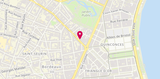 Plan de B2P Immobilier, 19 Rue Fondaudège, 33000 Bordeaux