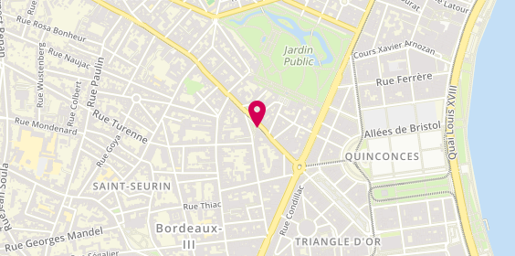 Plan de Argos Immobilier, 36 Rue Fondaudège, 33000 Bordeaux