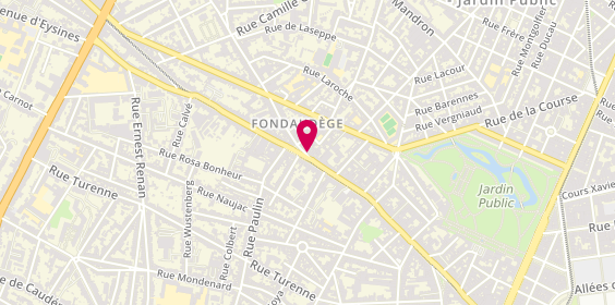 Plan de Apl Location, 205 Rue Fondaudège, 33000 Bordeaux