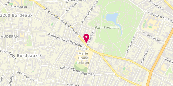 Plan de Agence immobilière Caudéran centre - HA Immobiliers, 3 Av. Du Général Leclerc, 33200 Bordeaux