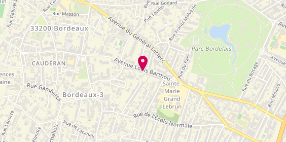 Plan de Agence immobilière Nexity, 46 avenue Louis Barthou, 33200 Bordeaux